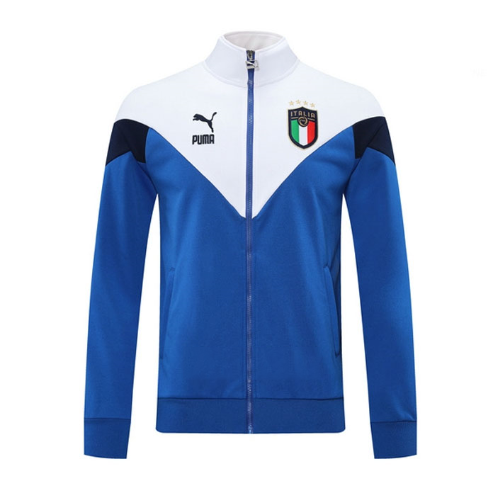 Veste Italie 2020 21 Bleu Pas Cher